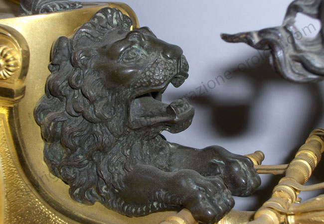 Bellissimo orologio con biga